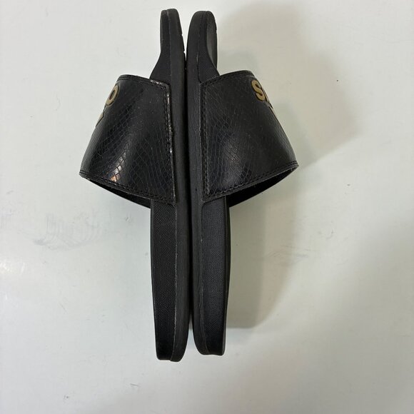 Adidas Adilette Comfort Slides Women’s Size 7 Slip-On Mountain Logo - Picture 6 of 8